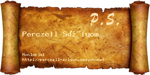 Perczell Sólyom névjegykártya